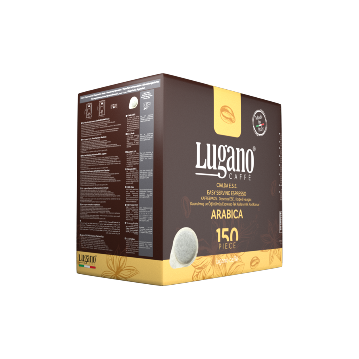 Lugano Caffè Arabica Espresso Pod 150 pcs Value Pack Lugano Caffè Arabica Espresso Pod 150 pcs Value Pack