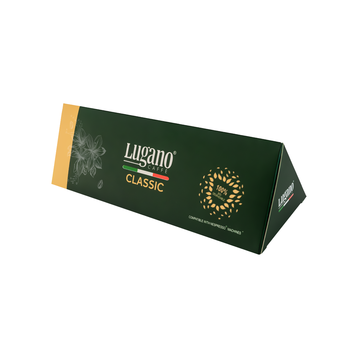 Lugano Caffè Classic Espresso Capsule Triangular Pack 10 Pcs Lugano Caffè Classic Espresso Capsule Triangular Pack 10 Pcs