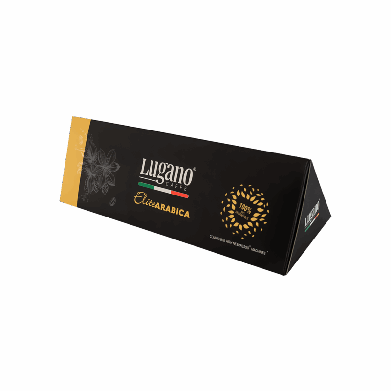 Lugano Caffè Elite Arabica Espresso Capsule Triangular Pack 10 Pcs