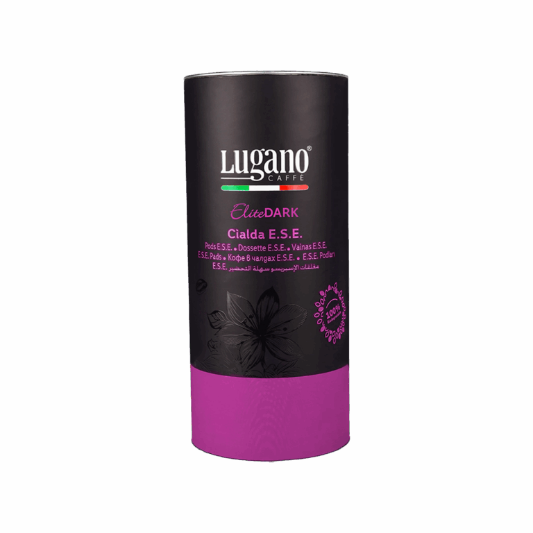 Lugano Caffè Elite Dark Espresso Pod 18 pcs cylinder pack