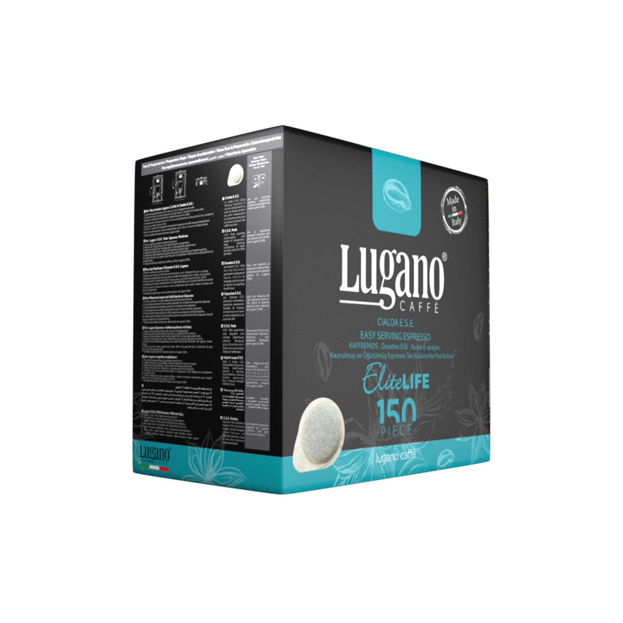 Lugano Caffè Elite Life Espresso Pod 150 pcs Value Pack Lugano Caffè Elite Life Espresso Pod 150 pcs Value Pack