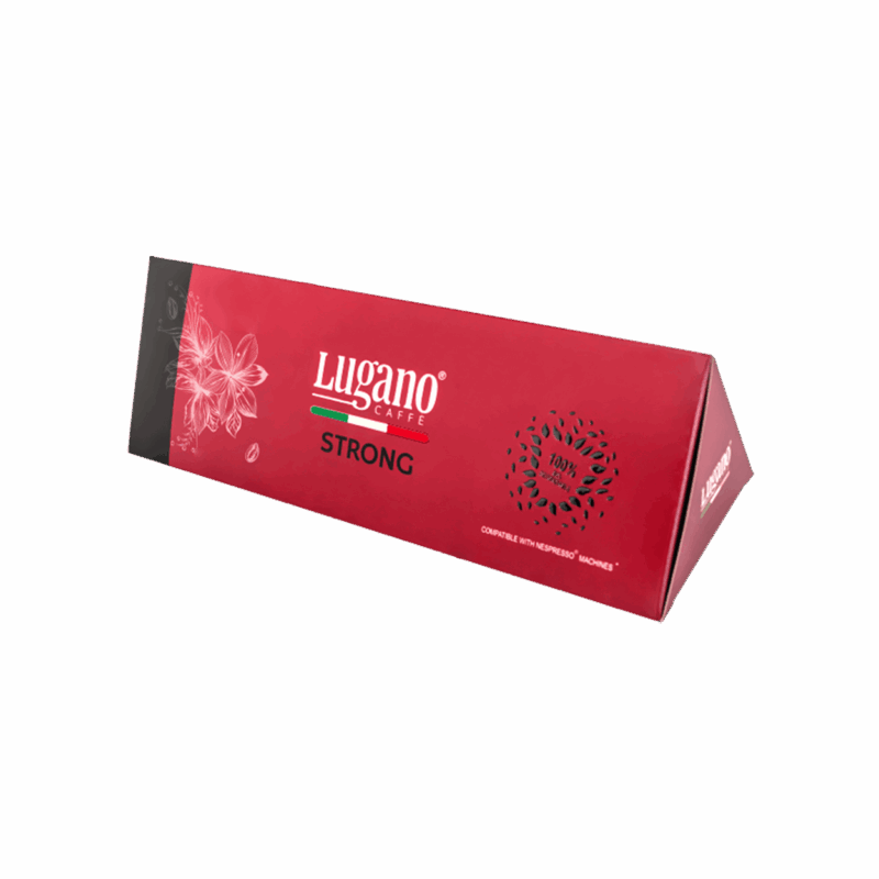 Lugano Caffè Strong Espresso Capsule Triangular Pack 10 Pcs