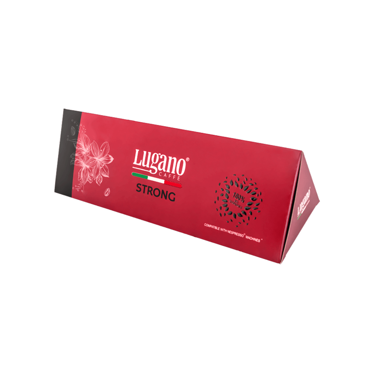 Lugano Caffè Strong Espresso Capsule Triangular Pack 10 Pcs Lugano Caffè Strong Espresso Capsule Triangular Pack 10 Pcs