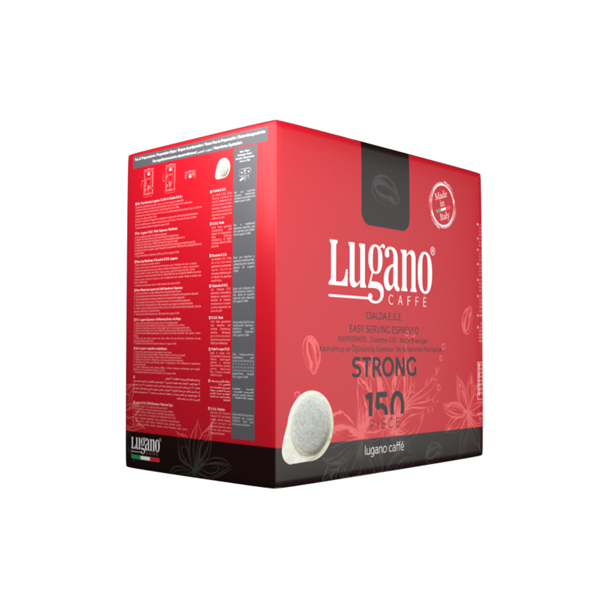 Lugano Caffè Strong Espresso Pod 150 pcs Value Pack Lugano Caffè Strong Espresso Pod 150 pcs Value Pack