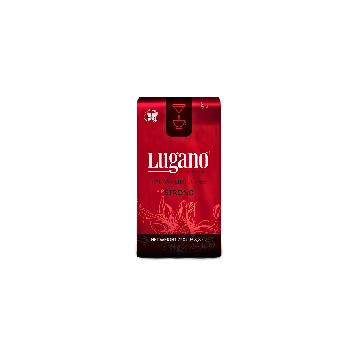 Lugano Caffè Strong Filter Coffee 250 Gr Vacuum Pack Lugano Caffè Strong Filter Coffee 250 Gr Vacuum Pack