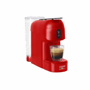 Lugano Elite Mini Espresso Machine Pod & Capsule Compatible Red Color