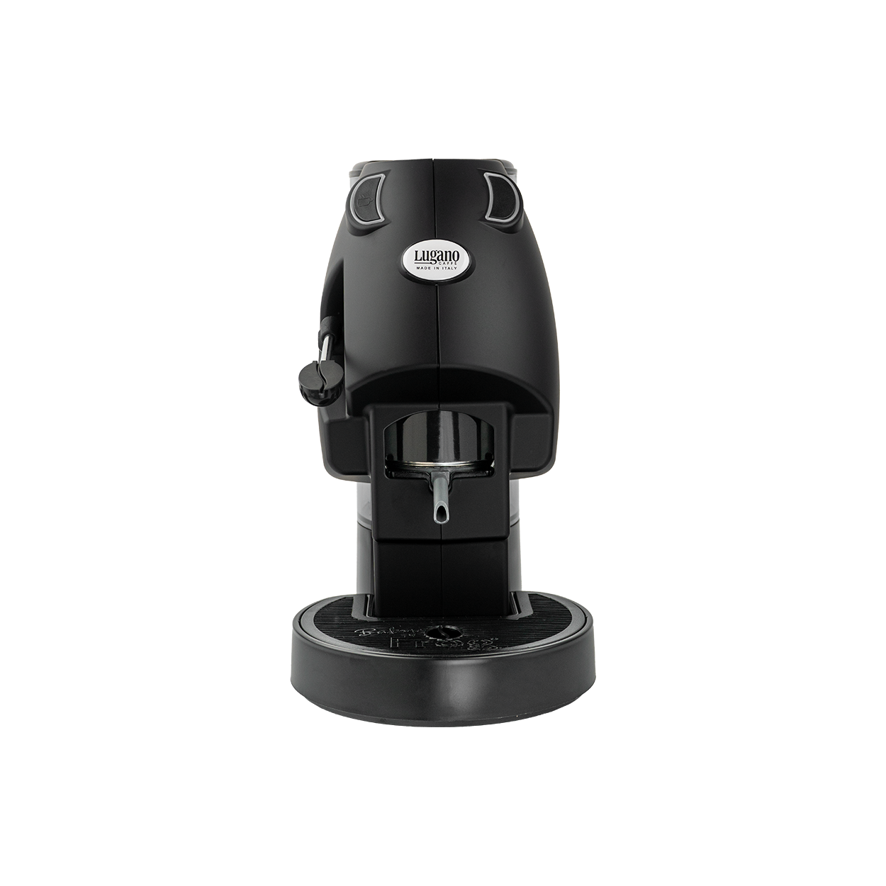 Lugano Uno Baby Espresso Machine Black Mat Color Front Lugano Uno Baby Espresso Machine Black Mat Color Front