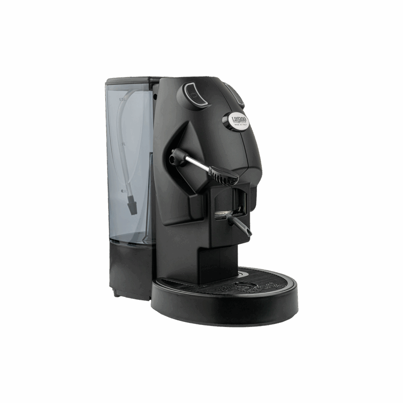Lugano Uno Baby Espresso Machine Black Mat Color front side