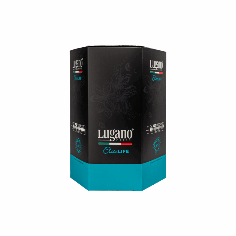 Lugano Caffè Elite Life Espresso Capsule Hexagonal Saving Pack 60 Pcs Front