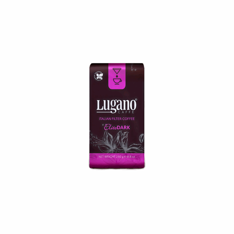 Lugano Caffè Elite Arabica Dark Coffee 250 Gr Vacuum Pack