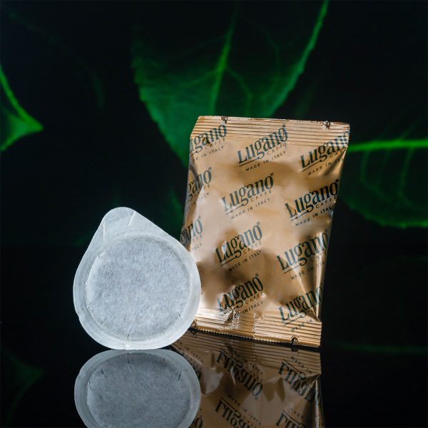 Lugano Caffè Classic Espresso Pod with its Aluminium Foil